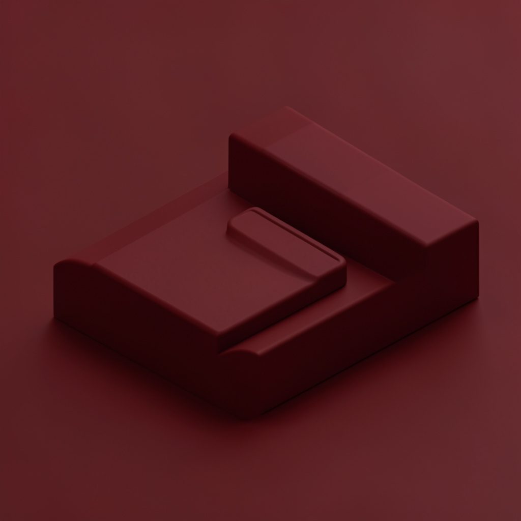 Square thumbnail referencing an RSS feed icon set in deep crimson on near-black